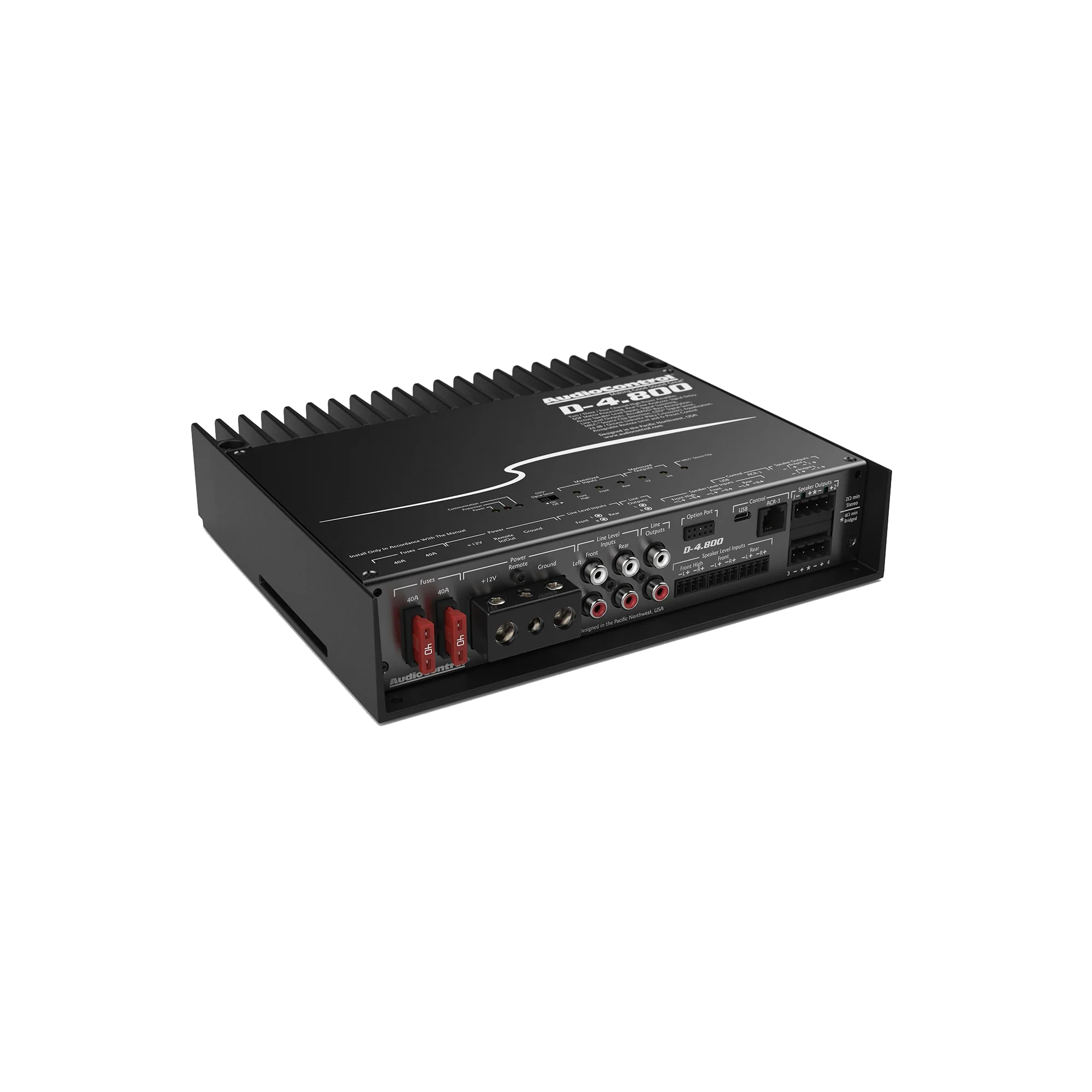 D-4.800 High-Power 4-Channel DSP Matrix Amplifier w/AccuBASS - Image 3