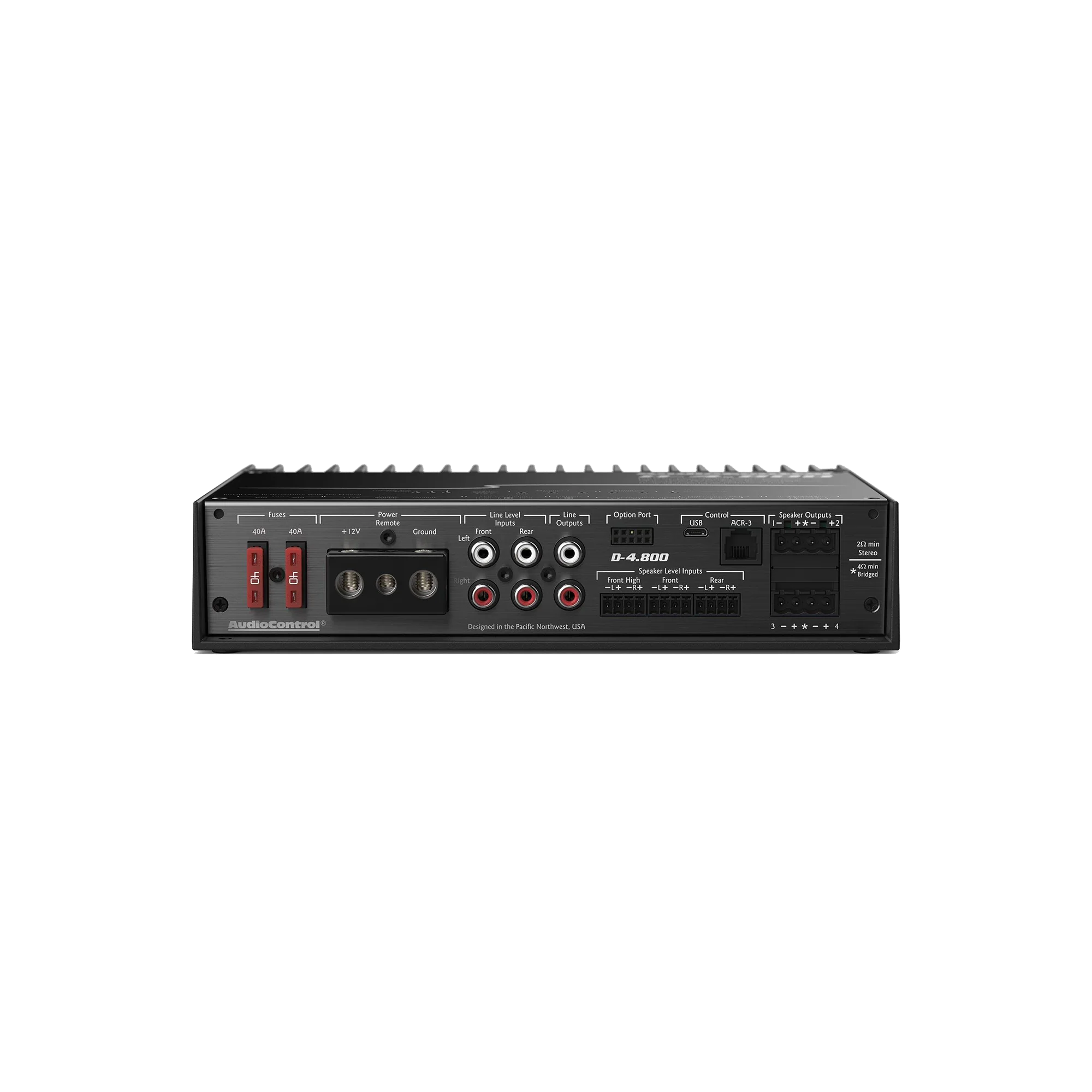 D-4.800 High-Power 4-Channel DSP Matrix Amplifier w/AccuBASS - Image 4