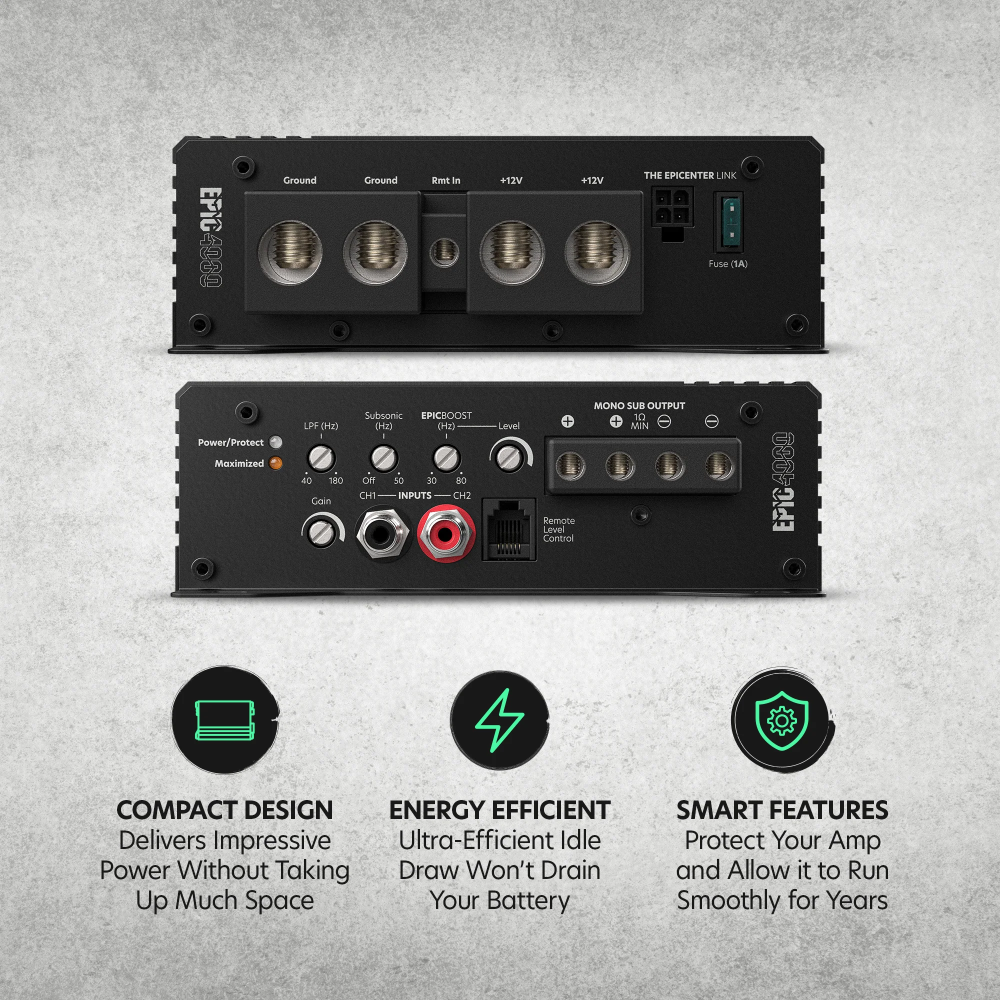 EPIC4000 Monoblock Competition Amplifier, 4000W RMS - Image 6