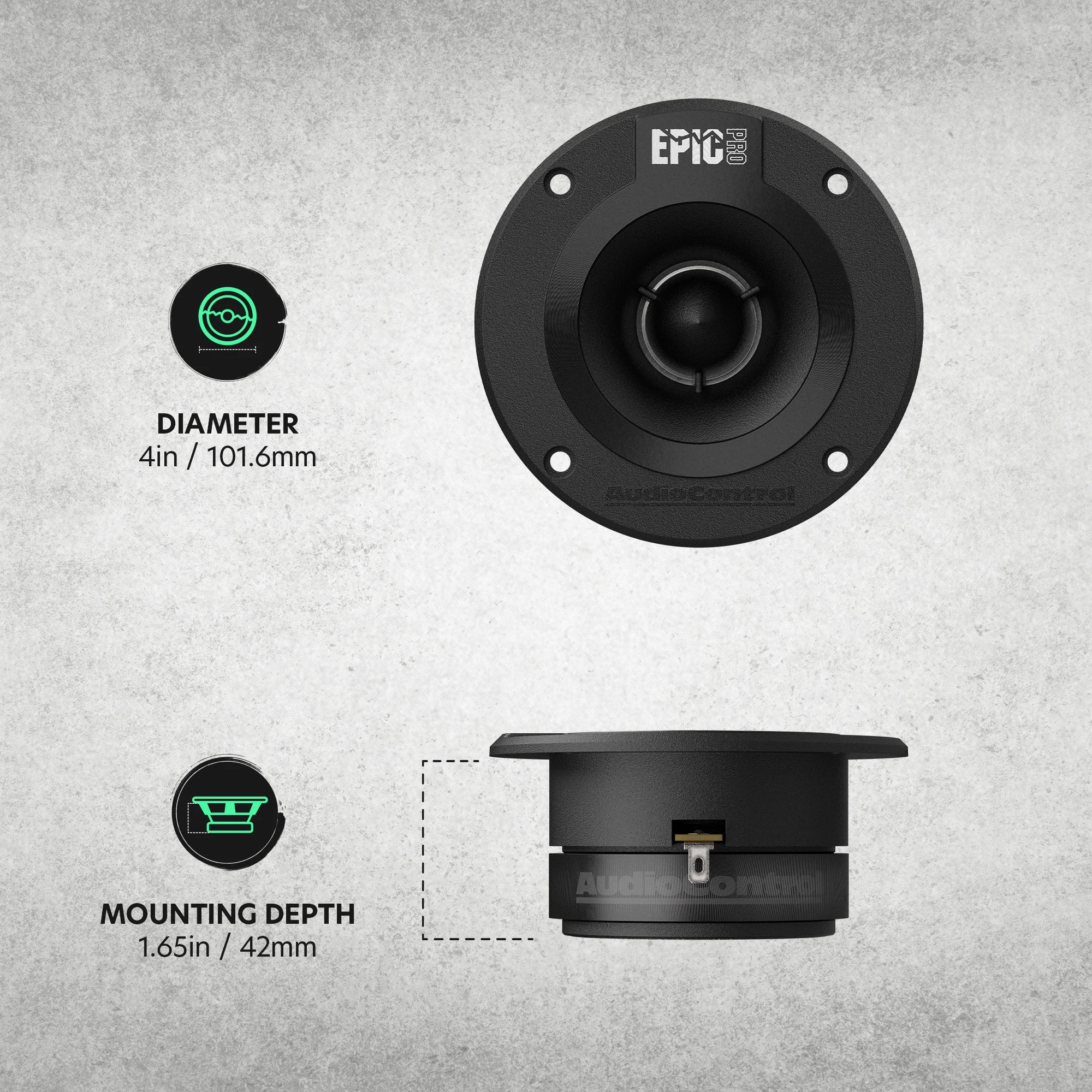 EPICPRO4T 4" Bullet Tweeters, 80W RMS, 4 Ohms (Pair) - Image 6