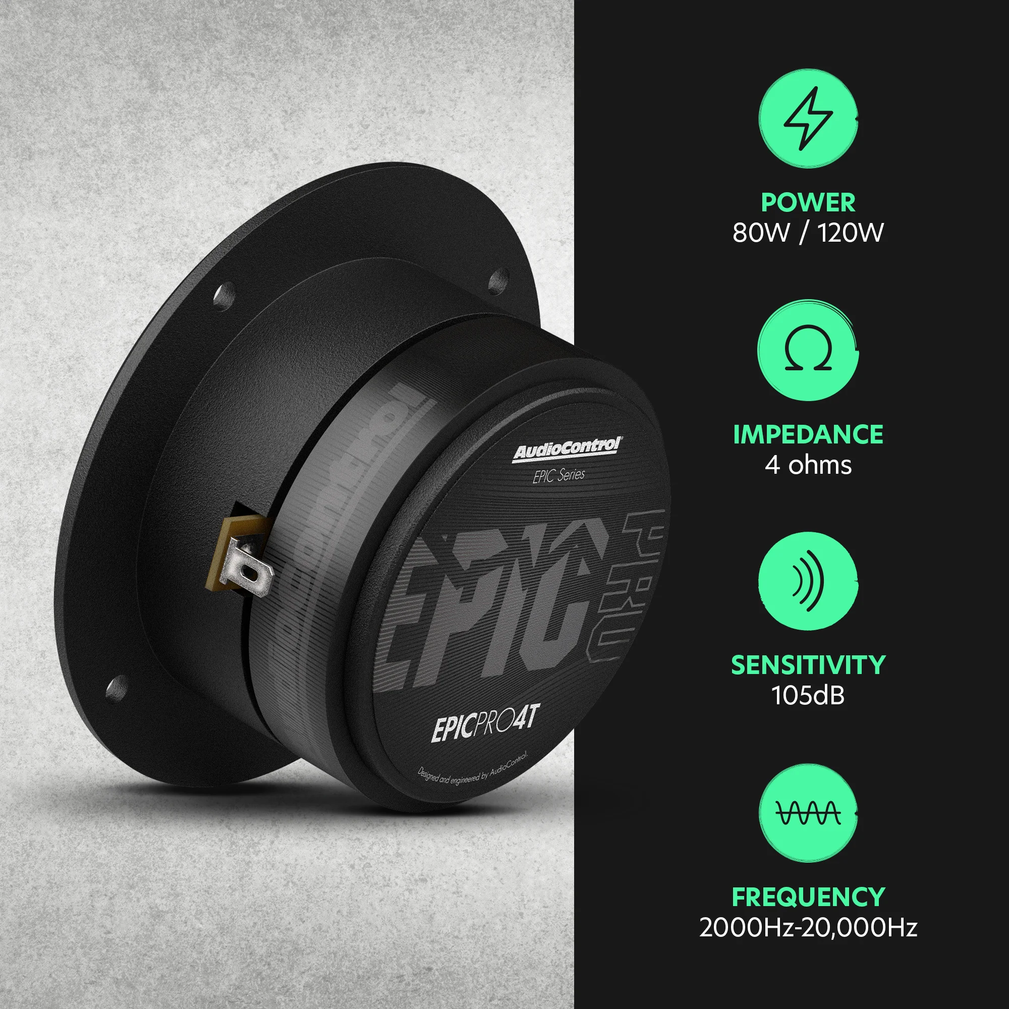 EPICPRO4T 4" Bullet Tweeters, 80W RMS, 4 Ohms (Pair) - Image 7