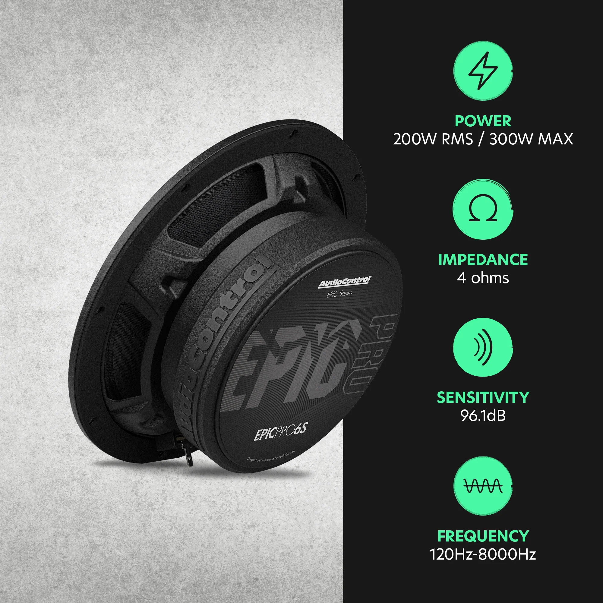EPICPRO6S 6.5" Slim Midrange Speakers, 200W RMS, 4 Ohms (Pair) - Image 7