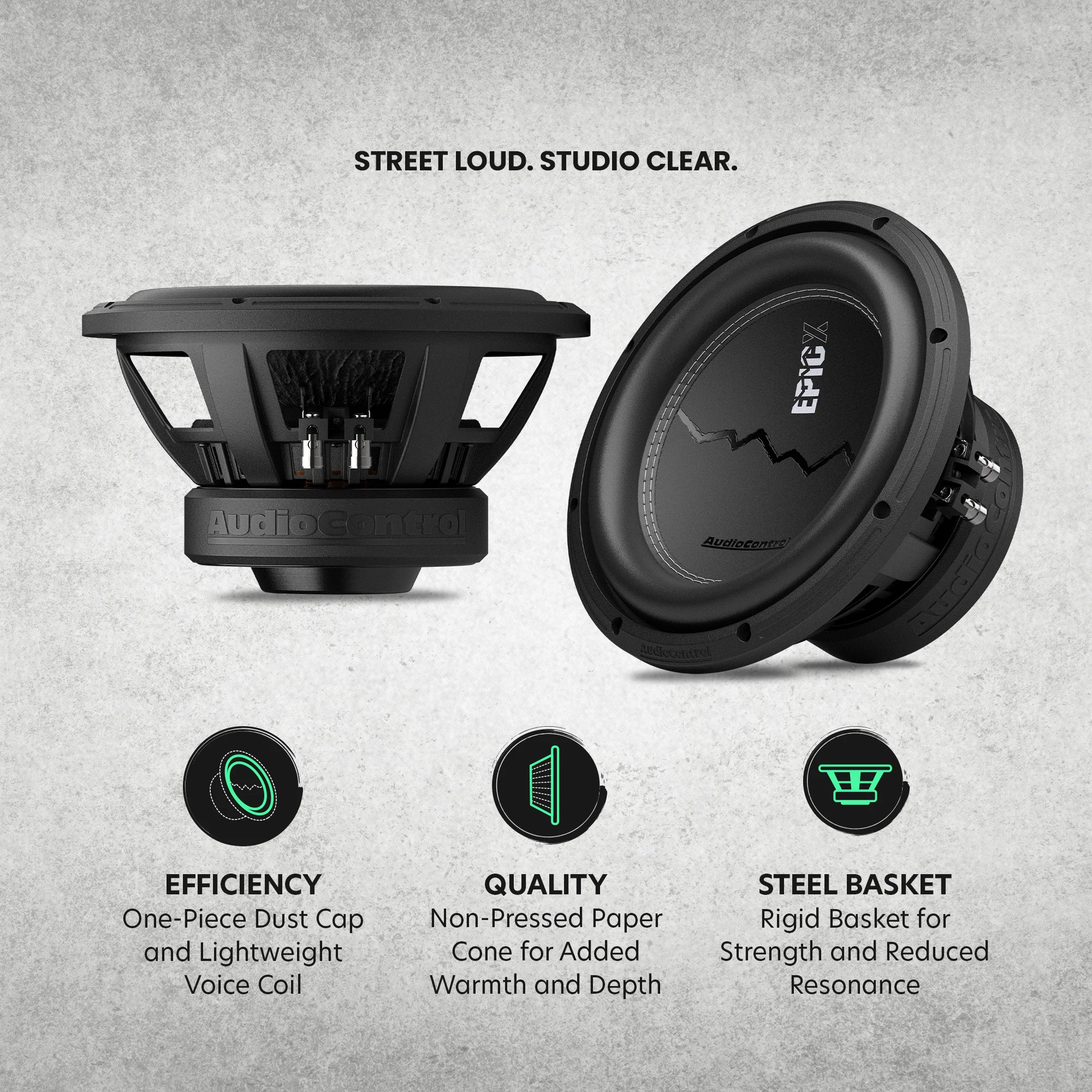 EPICX Series 10" Dual Voice Coil Subwoofer, 500W RMS, Dual 2/4 Ohms - Image 5