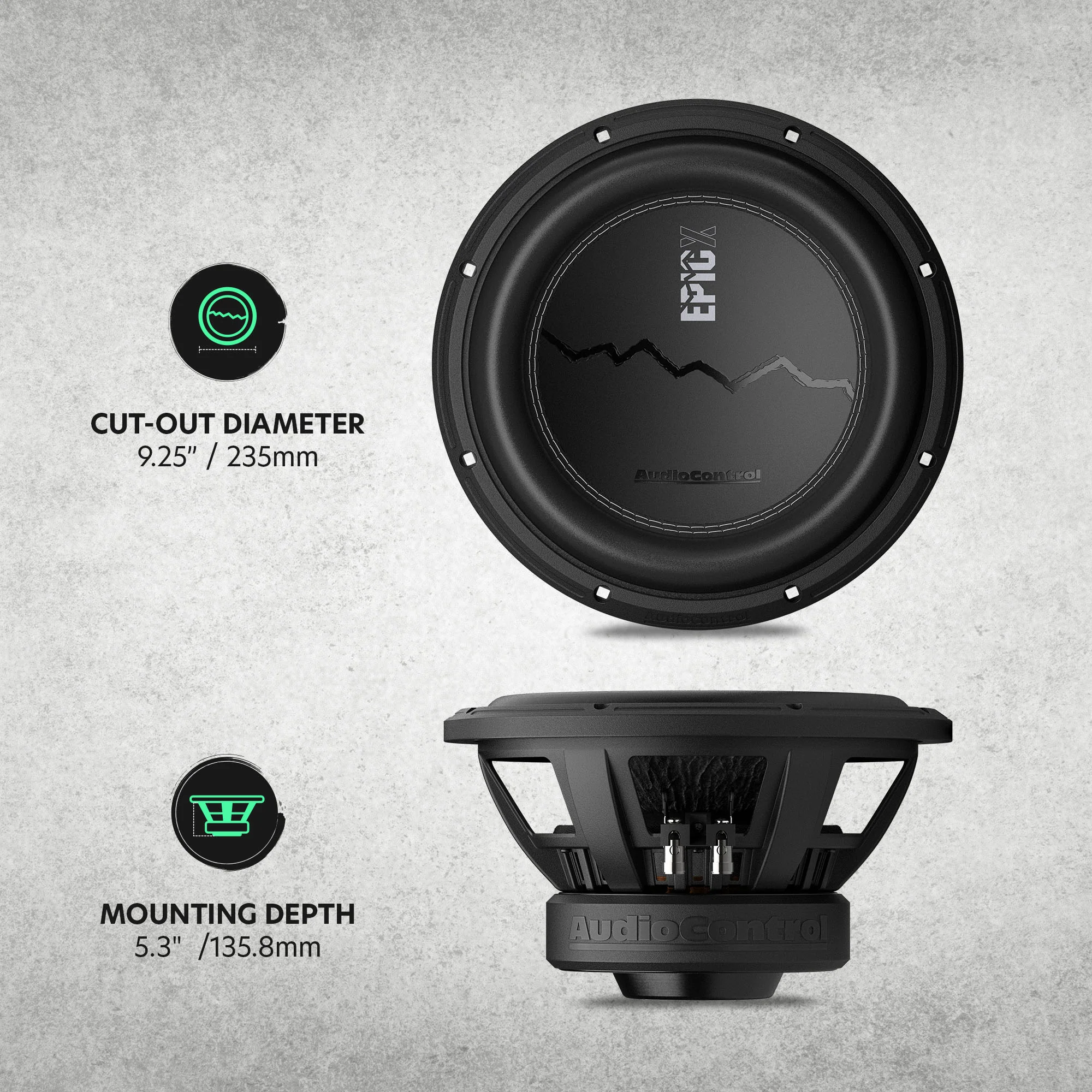 EPICX Series 10" Dual Voice Coil Subwoofer, 500W RMS, Dual 2/4 Ohms - Image 7