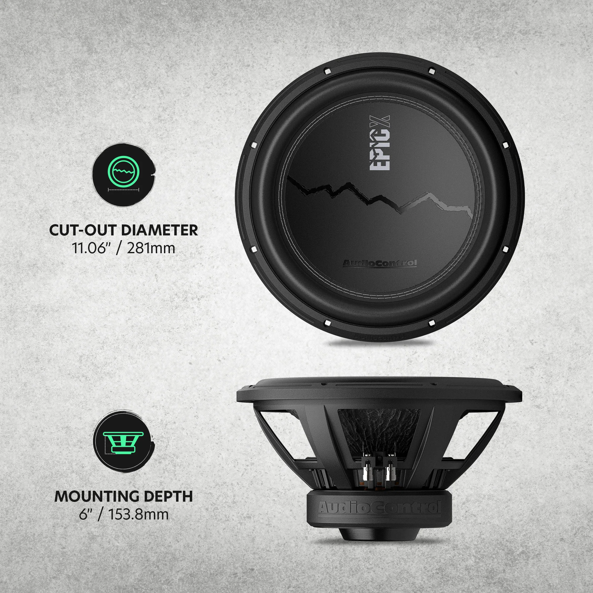 EPICX Series 12" Dual Voice Coil Subwoofer, 500W RMS, Dual 2/4 Ohms - Image 7
