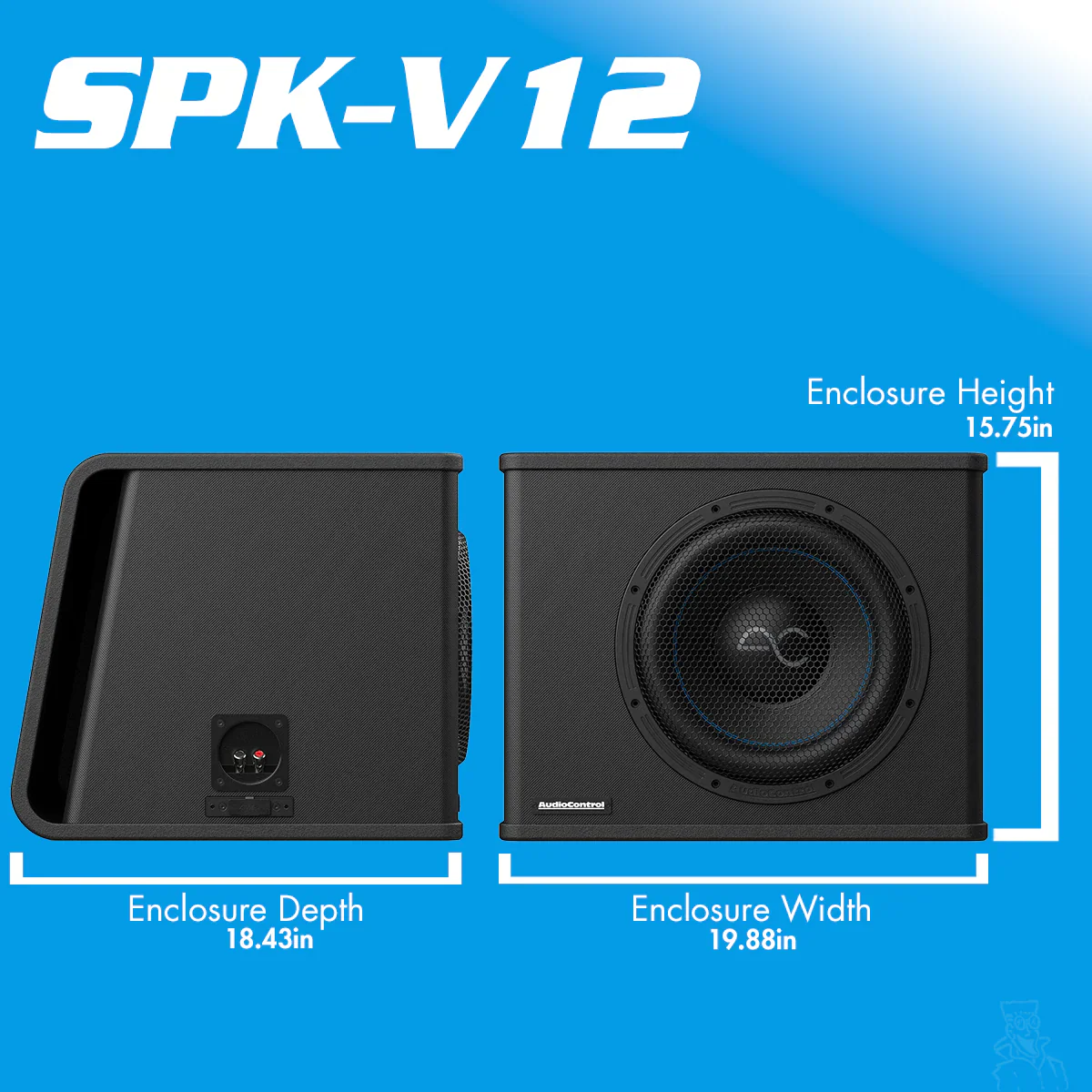Spike Series Vented Subwoofer Enclosure, 350W/500W RMS | 8" 10" 12" - Image 6