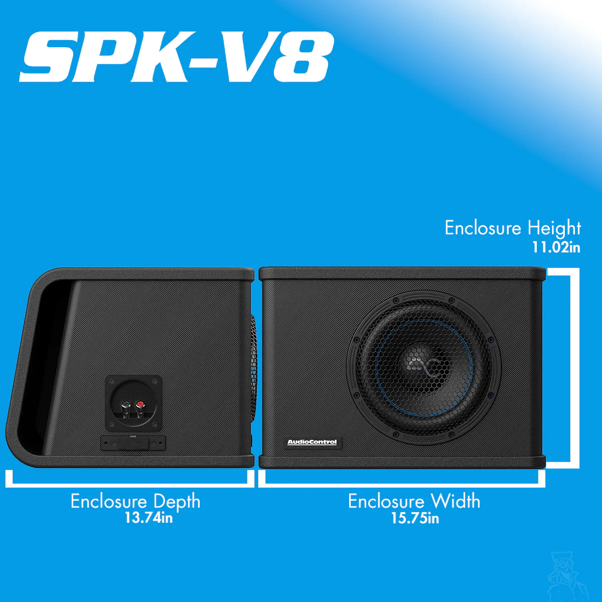 Spike Series Vented Subwoofer Enclosure, 350W/500W RMS | 8" 10" 12" - Image 8